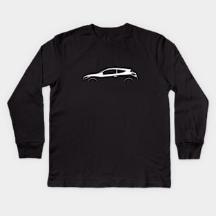 Renault Megane RS 275 Trophy-R Silhouette Kids Long Sleeve T-Shirt